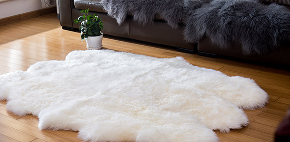 シープスキン　ラグ