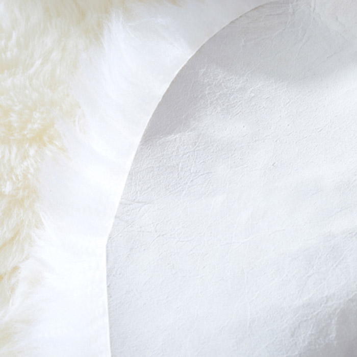 ニュージーランド原皮のムートン長毛フリース; シープスキン　ラグ, 90*60cm; 毛足 50-70mm