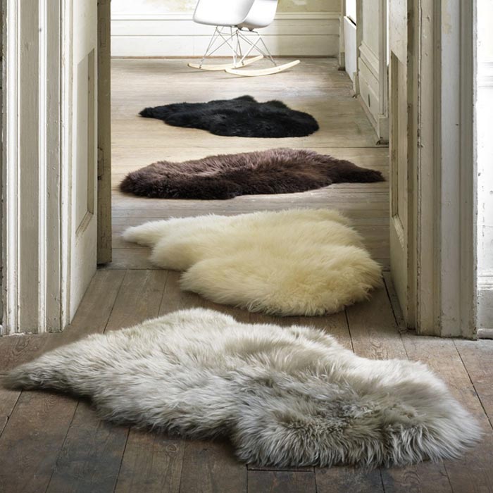 ニュージーランド原皮のムートン長毛フリース, １匹物 90*60cm; 毛足 50-70mm;中国のシープスキン　メーカー.