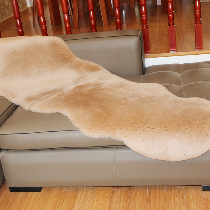 オーストラリア原皮 短毛 シープスキン ラグ; シープスキン ラグ,  2匹物 180*60cm; 毛足 25mm; 多色　シープスキン; 中国のシープスキン　メーカー