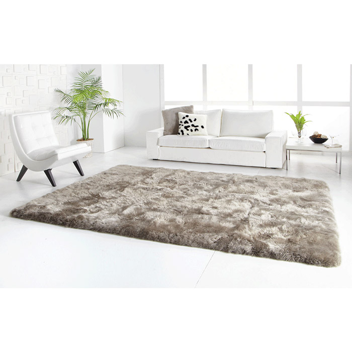 ニュージーランド シープスキン ; カーペット (白) 200*100cm ウール; ラムスキン ラグ シープスキン カーペット