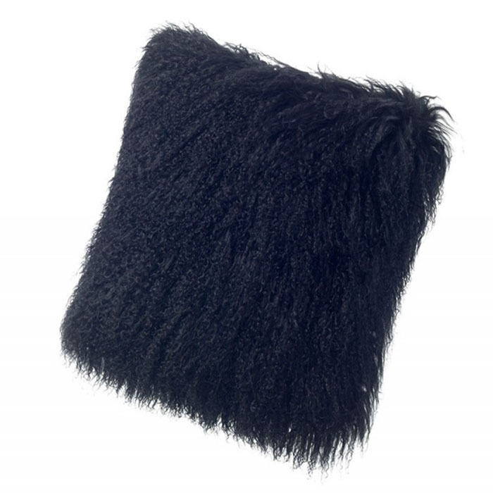 中国チベットラムクッション カバ-; シープスキン　長毛ピロークッション；40cm x 40cm、50cm x 50cm