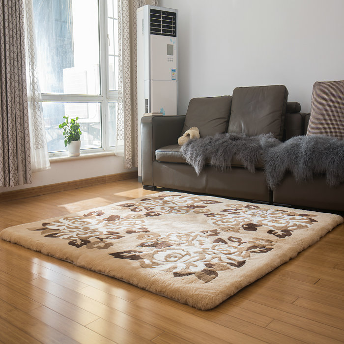 オーストラリア原皮 ラグ,カーペット,シーツ,ム-トン,シープスキン, デザイン,200CMX200CM